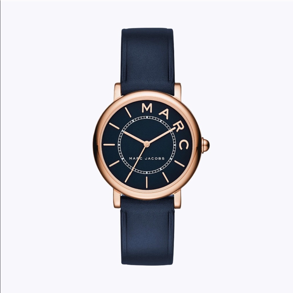 Marc Jacobs Navy Watch with Gold Detailing